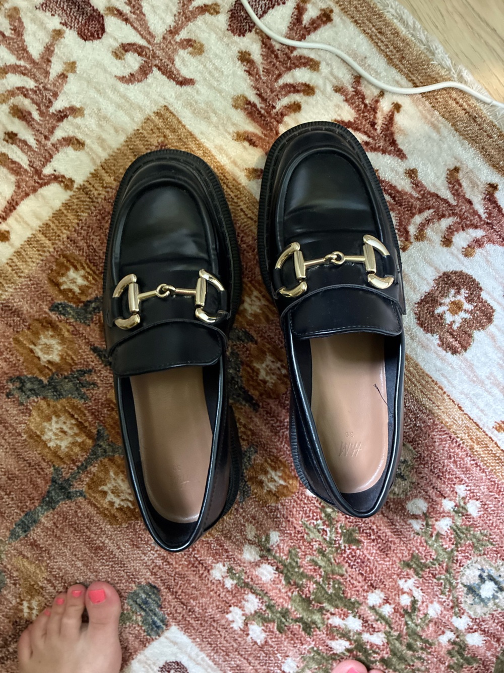Classic Black Leather Women’s Horsebit Loafers